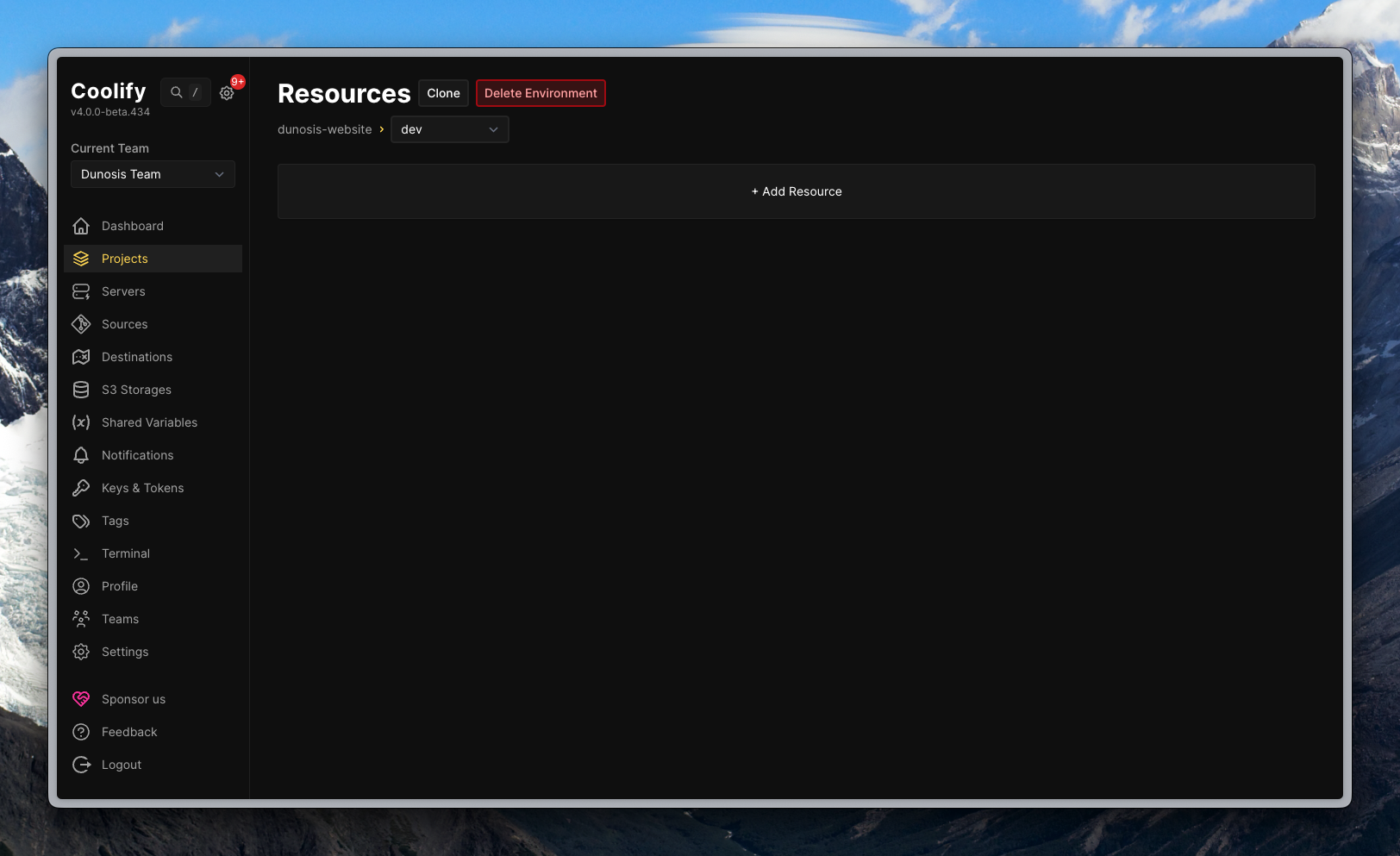 Add new resource